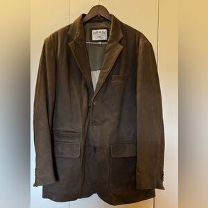 Orvis Bandera Leather Blazer Jacket XL